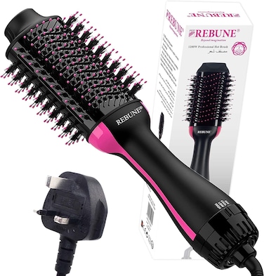REBUNE Hair Styler 1200W One-Step Hot Air Styler Volumizer Hair Dryer and Hot Air Brush