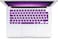 EU/UK Layout Russian Language Silicone Keyboard Cover Compatible with MacBook New Air 13.6" &amp; 15.3" M3/M2 &amp; MacBook New Pro 14.2" &amp; 16.2" M4/M3/M2/M1 Release 2024/2023/2022/2021" Purple