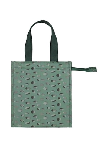 Hema Polka Dot Snack Cooler Bag, 23 cm x 26 Size, Green