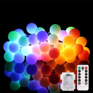 ALOVECO LED Waterproof String Lights (14.8FT, Multicolour)