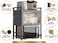 Microwave Stand with Enclosed Cabinet Doors   Dustproof Kitchen Countertop Shelf Organizer   Multi-Tier Storage Rack for Oven, Seasonings, Dishes &amp; Small Appliances