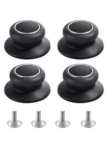 4Pcs Universal Pot Lid Top Replacement Knob, Silicone Glass Saucepan Casserole Kettle Cover Knobs, Kitchen Cookware Universal Replacement Pan Lid Holding Handle