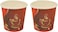 IDEAL PACK - PAPER CUP 4 OZ - DISPOSABLE PAPER CUP Pack of 50 PCS, RED