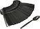 Ideal Pack Plastic Hd Black Spoon, Pack of 50pcs, Black - Plastic Heavy Duty Black Cutlery