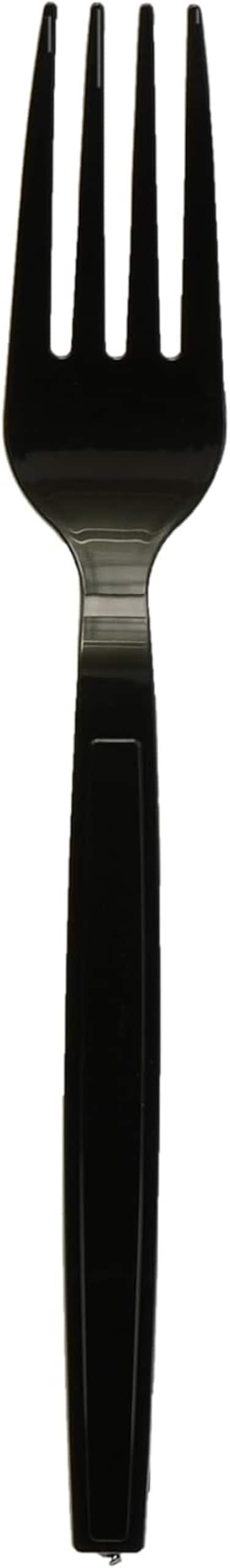 IDEAL PACK - Plastic Hd Black Fork, Pack of 50pcs, Black Cutlery