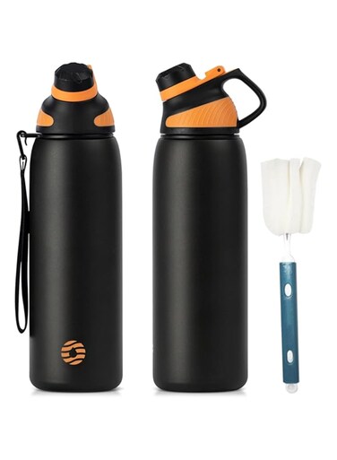 FJbottle Insulated Water Bottles with Magnetic Lid 32oz, Vacuum BPA-Free Leak Proof Kids Thermo flask Stainless Steel Metal Bottle for Sports, Travel, School, Cycling