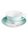 2-Piece Cup And Saucer Set Green 12.5x6cm