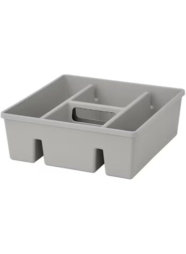 Digital Shoppy F&Aring;NGGR&Ouml;DA Insert with compartments, light grey, 30x30x11 cm (11 &frac34;x11 &frac34;x4 &frac14;)