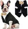 Dog Tuxedo, Formal Dog Clothes Shirt Costume Wedding Attire Party Bow Tie Suit, Dog Outfit for Small Medium Large Dogs Cats, Halloween Pet Costumes Birthday Puppy Clothing Christmas Apparel (XL)