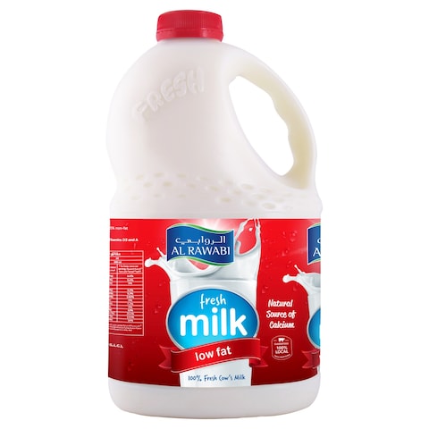 Al Rawabi Low Fat Milk, 2L