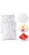 MOMENT 200 Pieces Fresh Keeping Bags Elastic Food Storage Covers Plate Bowl Covers Reusable Clear Stretch Plastic Covers for Bowls Drawstring Storage Bags for Family Outdoor Picnic Wrap Lid