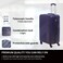 GIORDANO Logo Series Carry-On Small Cabin Suitcase Navy Blue, ABS Hard Shell Lightweight Durable 4 Wheels Luggage Trolley Bag 20" With Secure 3 Digit Number Lock.
