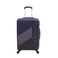 GIORDANO Logo Series Carry-On Small Cabin Suitcase Navy Blue, ABS Hard Shell Lightweight Durable 4 Wheels Luggage Trolley Bag 20" With Secure 3 Digit Number Lock.