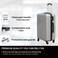 GIORDANO Logo Series Check-In Large Suitcase Silver, ABS Hard Shell Lightweight Durable 4 Wheels Luggage Trolley Bag 28" With Secure 3 Digit Number Lock.