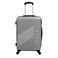 GIORDANO Logo Series Check-In Large Suitcase Silver, ABS Hard Shell Lightweight Durable 4 Wheels Luggage Trolley Bag 28" With Secure 3 Digit Number Lock.