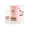 Rice Storage Container with Dispenser, Pink, Airtight Kitchen Storage Bin with Viewing Window