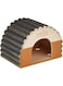 Zolux Home Color Wooden House With Round Timbers - Medium/Orange