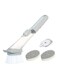 Dispensing Dish Brush with 1 Handle 3 Brush Heads Household Kitchen Washing Cleaning Tool for Pans Pots Sink grey 26.50*6.50*11.00cm