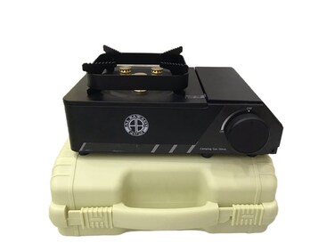 Portable Camping Gas Stove with Carry Box Outdoor Windproof Cassette Fire Stove