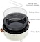 Portable Mini Fire Pit Camping Round Heating Stove with Handle