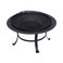 Outdoor Garden Fire Pit Camping BBQ Round Table Stove Black