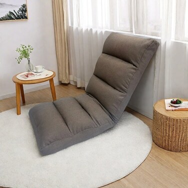 Portable Foldable Sofa Floor Chair Adjustable Folding Cushions
