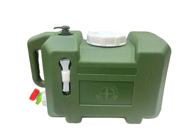Portable Camping Water Container Storage Bucket With Soap Dispenser Tap