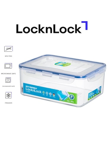 &amp; LOCK LocknLock 5.5L Rectangular Airtight Food Storage - BPA-Free, Microwave, Freezer, and Dishwasher Safe