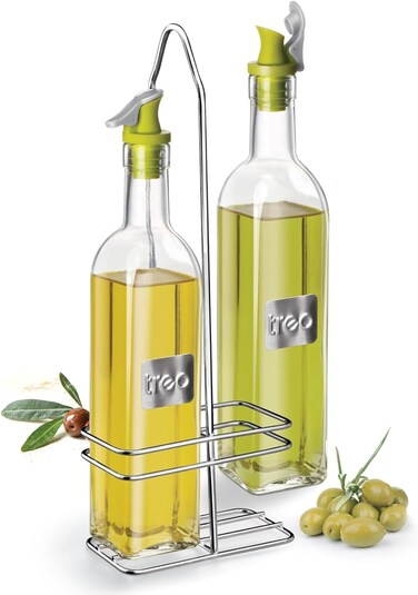 Swift Square Oil Dispenser Set with Stand