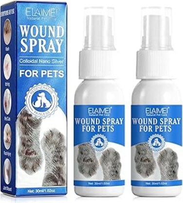 FDTY Dog Wound Care Spray - Wound Spray for Pets - Healing Aid and Skin Repair, Clean Wounds, Relieve Dog Skin Allergies - Helps with Rashes, Hot Spots, Itch, Skin Irritation, Bites &amp; Burns (2 pack)