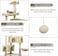 Cat tree tower for indoor cats, Multi-level cat tower activity center with Sisal scratching post, Plush double perches, Cozy hammock, Double cat condos, and Cat nest 183 cm (Beige)