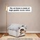 Pet bed for small cats and dogs, Foldable cat house with Double sided cushion, Anti-slip bottom, and Durable zipper, Semi-enclosed pet sleeping bed Ideal for winter comfort 34 cm (Grey)