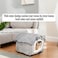 Pet bed with Durable zipper, Double sided cushion, and Non-slip bottom, Cozy &amp; Washable velvet cat bed, Suitable for small to medium pets, Machine washable pet bed 48 cm (Grey)