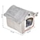 Cat house bed for indoor cats and small dogs, House shaped cat kennel with Durable zipper, Anti-skid bottom, and Double sided cushion, Comfortable pet sleeping bed 54 cm (Grey)