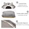 Cat house bed for indoor cats and small dogs, House shaped cat kennel with Durable zipper, Anti-skid bottom, and Double sided cushion, Comfortable pet sleeping bed 54 cm (Grey)