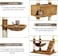 Cat tree tower with Multiple perches, Sisal scratching post, Cozy hammock, Cat condo, Bottom hammock, and Climbing ladder, Multi-level cat activity center for indoor cats 210 cm (Chocolate)