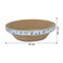 Cat scratch board with round shape, Durable, Recyclable, and Reversible, Cardboard with Catnip, Suitable for small cats, Cat beds for indoor, Grind Claws and Play, Furniture Protection 40cm (Blue)