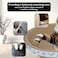 Cat scratch board with round shape, Durable, Recyclable, and Reversible, Cardboard with Catnip, Suitable for small cats, Cat beds for indoor, Grind Claws and Play, Furniture Protection 40cm (Blue)
