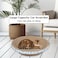 Cat scratcher with Recyclable, Round Shape, Durable and Reversible, Cardboard for indoor, Rest, Play &amp; Grind Claws, Scratching box with Catnip, Furniture Protection, Small to Large Cats 49cm (Blue)