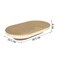 Cat scratcher with oval design, High-density, Recycle Board, and Reversible, Corrugated cat scratch pad with Catnip, Scratching lounge bed, Furniture Protection, Small to Medium Cats 49.5cm (White)