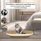 Cat scratcher with oval design, High-density, Recycle Board, and Reversible, Corrugated cat scratch pad with Catnip, Scratching lounge bed, Furniture Protection, Small to Large Cats 57cm (White)