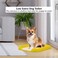 Dog potty tray with Column and Detachable grid design, Leak-proof dog toilet for small to medium breeds, Reusable dog training tray, Ideal for Indoor &amp; Outdoor 45 cm (Yellow)