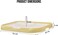 Flat dog toilet with Column and Detachable grid design, Portable dog training tray for medium to large dogs, Durable and Easy to clean, Leak-proof dog toilet 54 cm (Yellow)