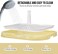 Flat dog toilet with Column and Detachable grid design, Portable dog training tray for medium to large dogs, Durable and Easy to clean, Leak-proof dog toilet 54 cm (Yellow)