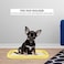 Dog training toilet with Column, and Detachable grid design, Dog potty training pad holder for small to medium indoor dogs, Reusable and washable dog toilet tray 48 cm (Yellow)