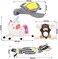 Dog chew toys set for All-sized breeds, Durable interactive pet playset for Dental Health &amp; Training, Dog toys combo set with Magic unicorn, Tortoise, Bear, and Chew rope (4pcs)