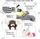 Dog chew toys set for All-sized breeds, Durable interactive pet playset for Dental Health &amp; Training, Dog toys combo set with Magic unicorn, Tortoise, Bear, and Chew rope (4pcs)