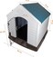 Dog House with Liftable Roof, Water Resistant and Sturdy, Dog Shelter with Main Large Door, Durable, Easy Assembly, Indoor &amp; Outdoor Use, Suitable for Small to Medium Dog, 100 cm (Green)
