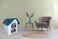 Dog House with Sunroof, Metal Main Door, Secure Locks, Durable and Sturdy, Dog Kennel with Liftable Roof, Window, Waterproof and Light Weight, Dog Shelter for Indoor &amp; Outdoor, Small Dog, 76cm (Blue)
