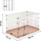 Indoor cat cage with Base widening buckle and door with push-pull switch, Thickened metal wire, Arched door design, Suitable for multiple cats, Easy to assemble and fordable cage (Pink)